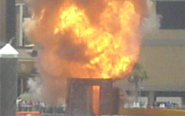 special effects florida bucket fire bomb